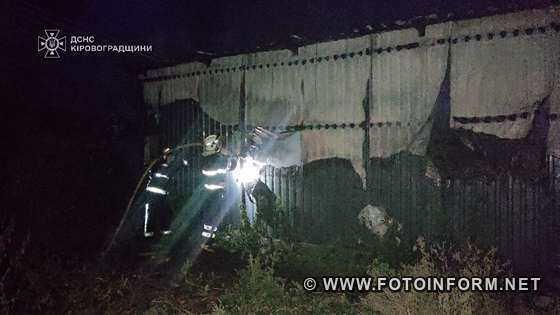 На Кіровоградщині у житловому секторі виникло дві пожежі 